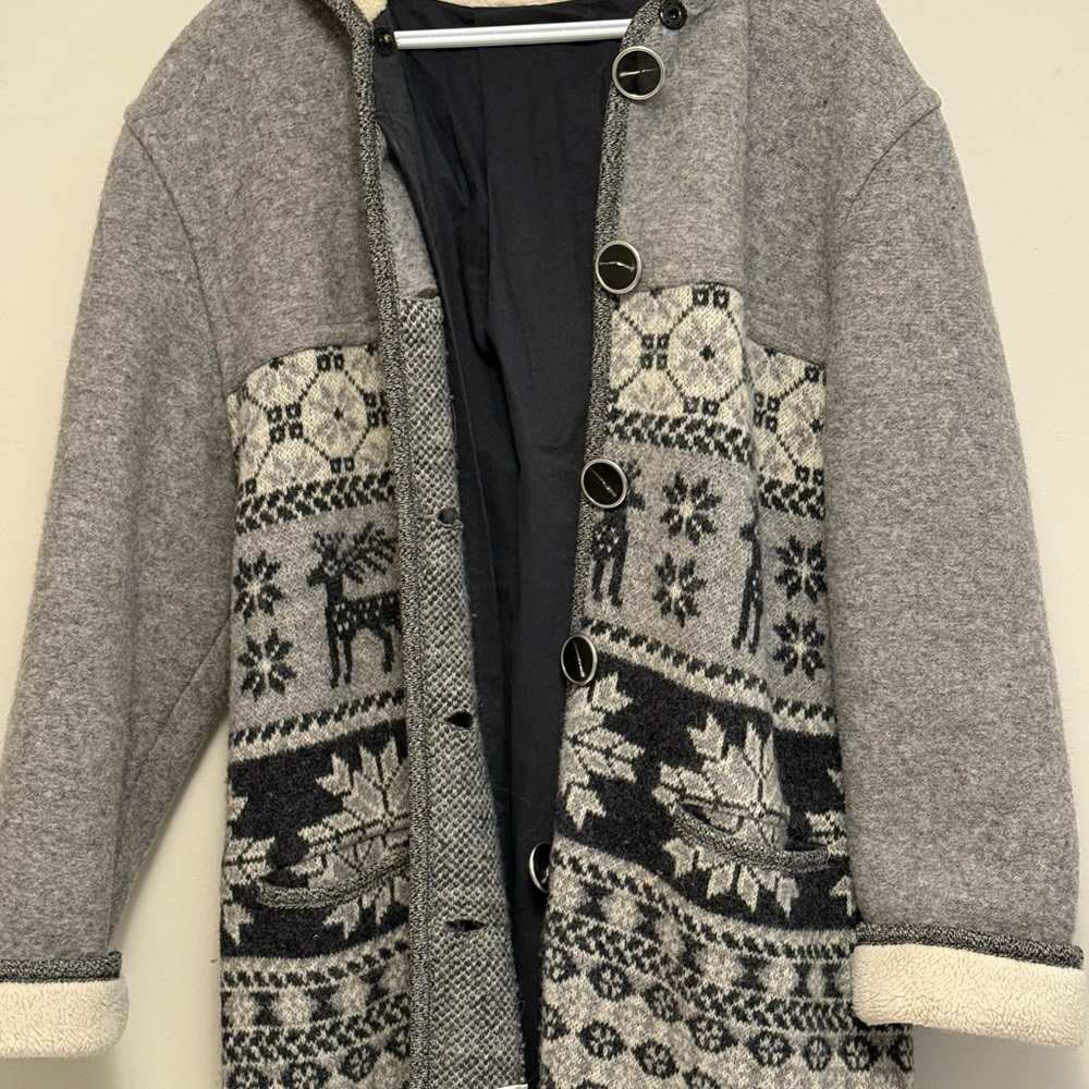 Vintage Simons Wool Nordic Design Coat - Picture 4 of 6